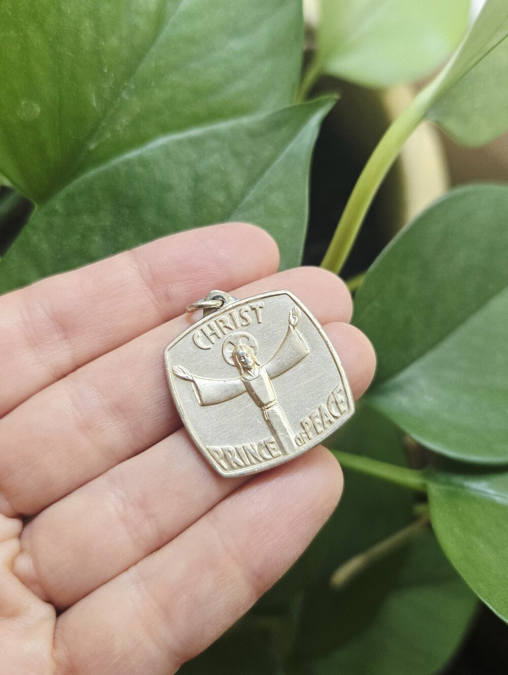 Vintage Christ the Prince of Peace Pendant – Religious Cross Jewelry